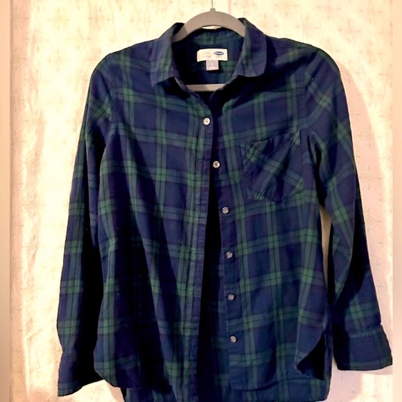 Old Navy girls button up flannel - Picture 2 of 4